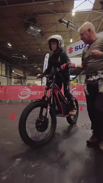 OSET trials experience 💪 Electric test ride zone ✅ EM trials 🏔️ Motorcycle Live is the perfect place for all ages to give electric a try ⚡️ #MotorcycleLive #LetsGo | MCL