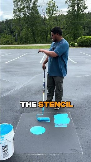 Kevin shows how a fresh handicap sign keeps your parking lot safe & professional. ♿ #HyderPaving