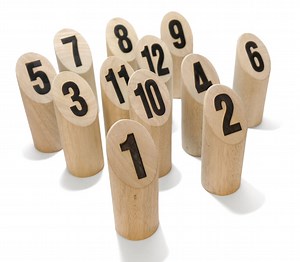 Scatter Wooden Number Block Outdoor Yard Game