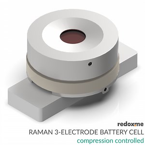 Raman Three-Electrode Battery Cell – compression controlled