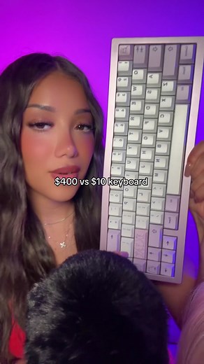 $400 keyboard💰vs $10 keyboard 💸 #asmr