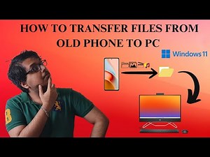 📱🖥️How to Transfer Files from Old Phone to Pc | windows 11 | with USB Cable & without USB Cable