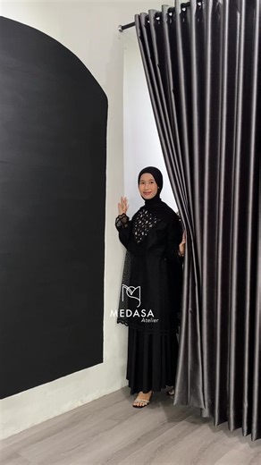 Twisty Black Tunic ready to pick up girls 🤍✨ #medasaatelier