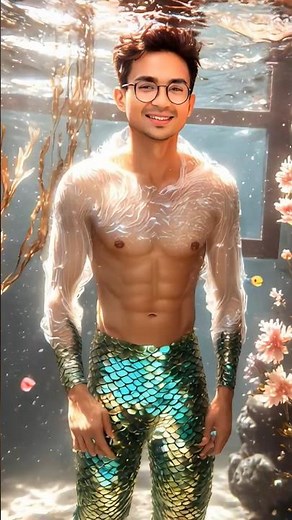 Turned Into a Mermaid Using AI! | Viral Mermaid Filter Video 🧜‍♀️ #Shorts