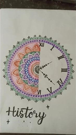 History = Time ⏳ history project file cover design | 12th boards 2026 #history #cover