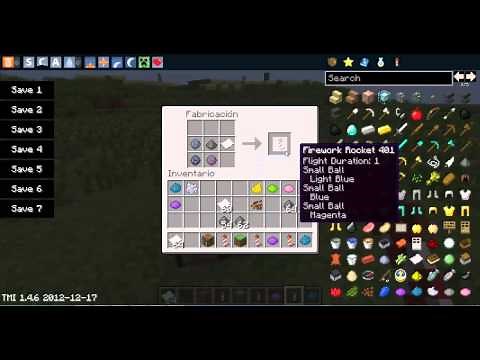 Crafteo fuegos artificiales | Minecraft 1.7 | Nuevas actualizaciones | HD | Explicación | Review