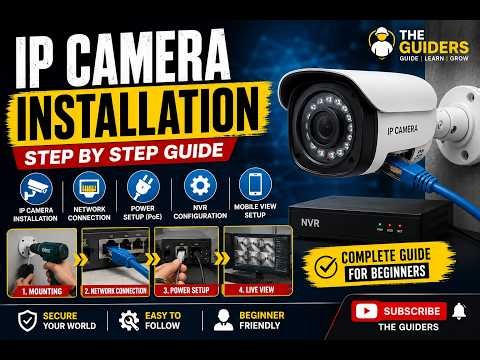 Complete IP Camera Installation From Mounting to Live View