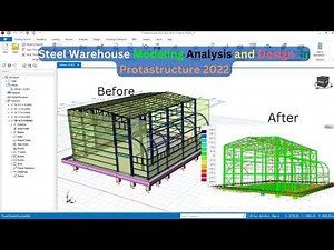 Steel Warehouse Loading, Analysis and Design, Export to Prota Steel, Protastructure 2022 (Part 3)