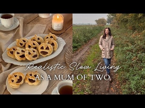 Slow Living With Two Children in the English Countryside | Cosy Halloween Baking & Village Life UK