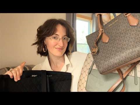 ASMR Soft Spoken Purse Collection | Lint Roller, Fabric Sounds, Slow Hand Movements