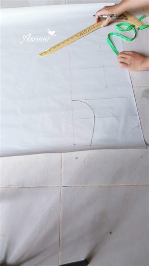 Make a basic pattern for clothes👕 #sewing #pattern #sewingtips #tutorial #learntosew #howtosew