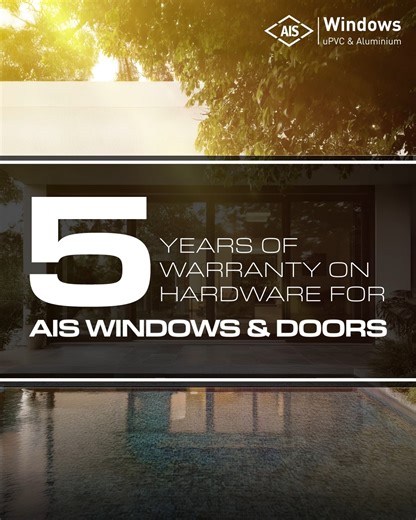 From scorching summers to stormy monsoons, AIS Windows' hardware is built to last — with a 5-year warranty on doors and windows hardware for lasting peace of mind. Discover more at aiswindows.com or call 18001034805. #AIS #AISWindows #5YearWarranty #PeaceOfMind #HomeComfort #SmartLiving #uPVCWindows #AluminiumWindows #AISDoors #BuiltToLast | AIS Windows