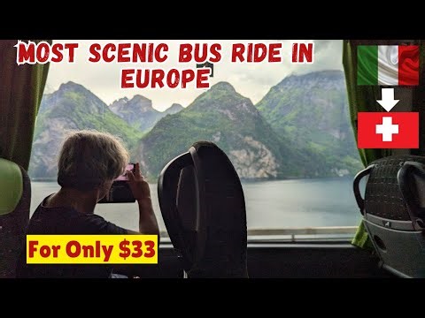 Italy to Switzerland by FLIXBUS | IS THIS the most Scenic Road in Europe?
