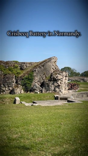 Crisbecq Battery in Normandy. #ww2history