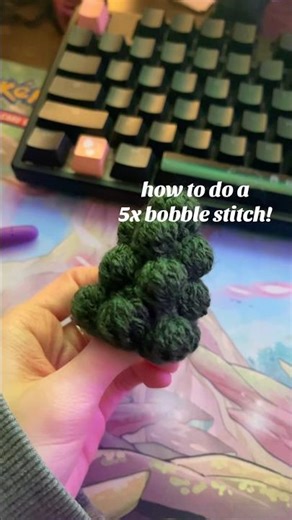 How to crochet a bobble stitch! #crochet #crochettutorial