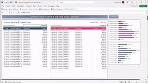 Small Business Bookkeeping Excel Template: 12-month Income & Expense Tracker With Automatic Calculations - Etsy