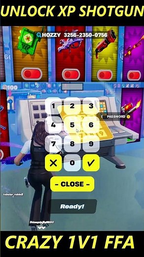 UNLOCK XP SHOTGUN IN CRAZY 1V1 FFA ALL GUNS AND RIDES - FORTNITE CREATIVE