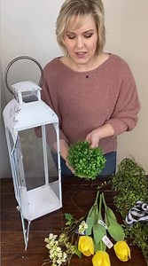 1.2K views · 44 reactions | It’s time to pull out your spring and freshen up your lanterns! Amy is ready to show you how to create a very simple lantern filler.  | Magnolias | Facebook