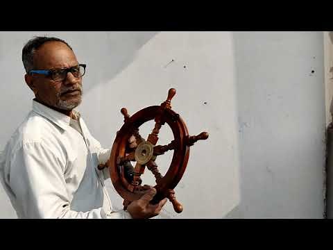 Installing & Mounting The Nautical Wooden Ship Wheels - Under 1 Minute [Nagina International]
