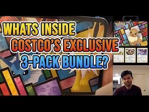Costco Exclusive Pokemon 3-Pack Bundle, Eevee Collector Chest + 2 Pokeball Tin Unboxing