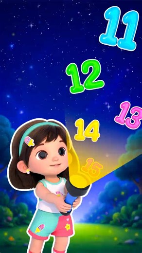 Learn Numbers 11 to 15 with Nini 🔦 | Magic Torch Numbers | Numbers for Kids