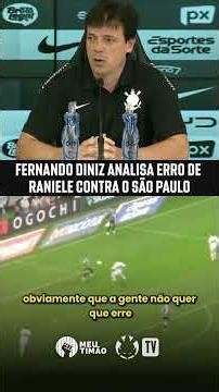 Fernando Diniz comments on Raniele's mistake that led to the rival's equalizing goal.