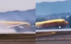 Impactante accidente: Avión de carga se parte en dos y genera cierre de aeropuerto de Costa Rica