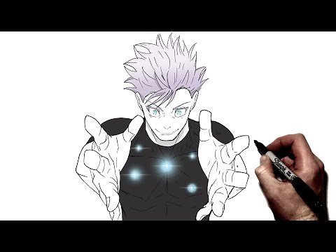 How to Draw Gojo Blue Barrage | Step By Step | JJK
