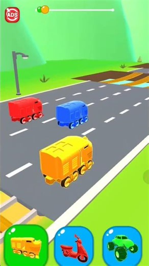 shape shifting gameplay gaming 🚜🛵🚞#shapes #shorts