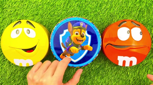 Funny Paw Patrol and M&M'sBoxes Video | Satisfying Candy ASMR | Surprise Bag Lollipop Sweets and Top #lollipop #gummy #shortvideo #mini #fypシ