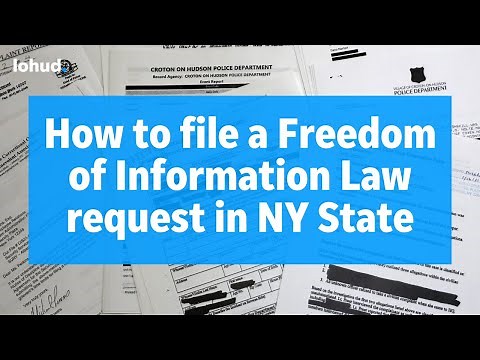 Freedom of Information Law request process explained (FOIL)
