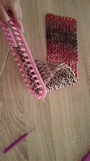 knitting loom for beginners step by step #knitting #crochet #scarf