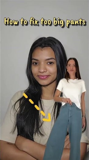 How to fix loose jeans ?🤔#shorts#shortsfeed