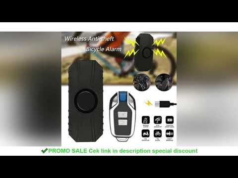 Wireless Bicycle Vibration Alarm USB Charge Waterproof Motorcycle Electric Bike Alarm Remote Control
