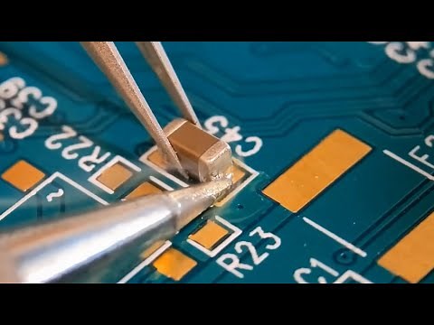 Hand soldering surface mount components to IPC class 3
