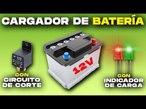 Cargador De Batería 12V Con Indicador Y Circuito De Corte