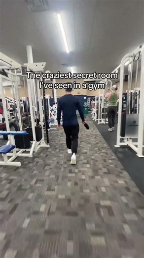 crazy SECRET ROOM at this gym! #secretroom #gym #urbex #fitness #looksmaxxing
