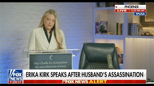 Erika Kirk's first public statement since Charlie was killed. I missed a very few words at the beginning. It's an emotional watch. Prayers for her and the family. | Red White and True News