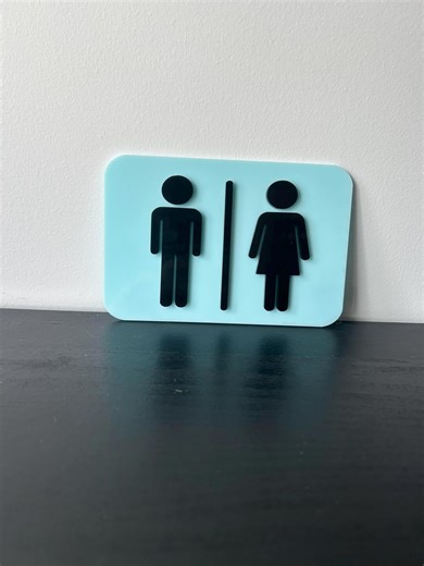 Acrylic Toilet Door Sign - Etsy