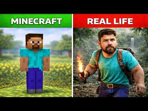 Minecraft VS Real Life – From Blocks to Reality! Ultra Realistic Minecraft