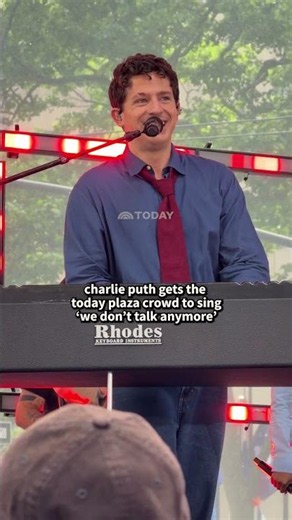 Charlie Puth Gets the TODAY Plaza Crowd to Sing "We Don't Talk Anymore"