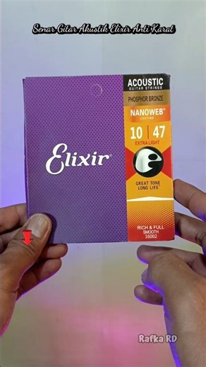 Elixir Anti-Rust Acoustic Guitar Strings #shopping #shop #shopee