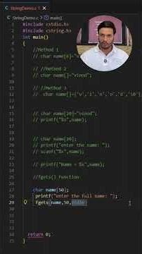 fgets() Function in C Explained in Hindi | Safe Input🔥 #coding #cprogramming #shorts #viral #youtube