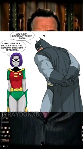 RaydonXD_Arts on Instagram: "Raven disguised as Robin and Batman still folded 💀 Batman saw zero clues, just Raven’s thighs Sauce: flick-the-thief . . . . . . . ."