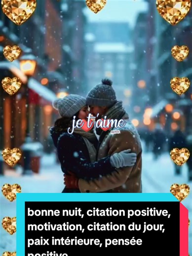 Bonne nuit mon amour - Citation Positive et Motivation