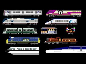 Railway Vehicles - Trains and Subways - The Kids' Picture Show (Fun & Educational Learning Video)