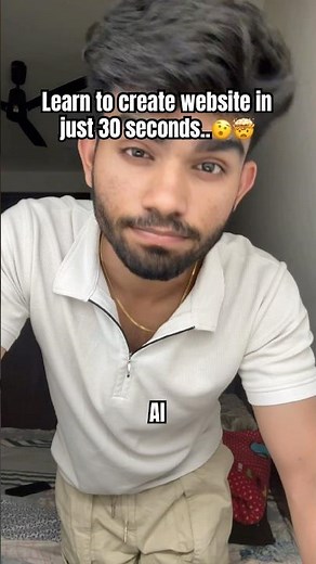 Learn to create website in 30 second.🤯😮‍💨#coding #webdevelopment #webdesign #websites #ai #aihack