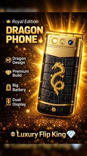 Luxury Royal Flip Phone | Fold Phone | Unboxing | Best Keypad Phone 2026 #flipphonefantasy