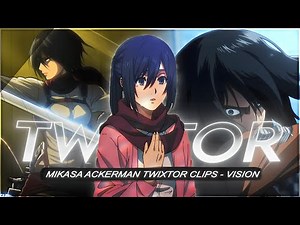 Mikasa Ackerman Twixtor Clips | 4K Quality + CC | Attack On Titan