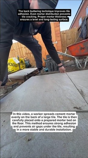 Perfect Large Tile Installation Technique!